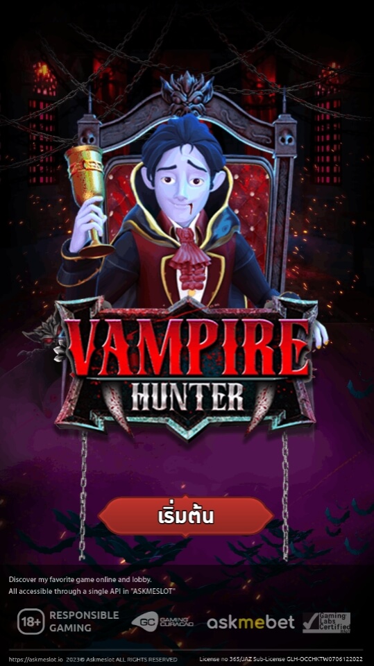 Vampire Hunter Slots ASKMESLOT SLOT ฝาก ถอน pgslotspin