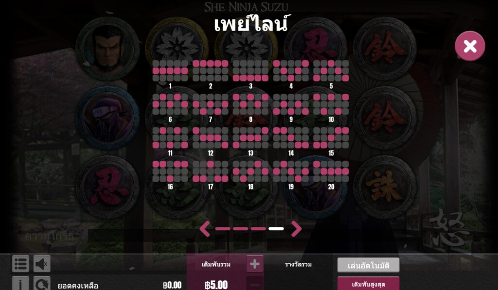 สัญลักษณ์ของเกม GAMATRON She Ninja Suzu