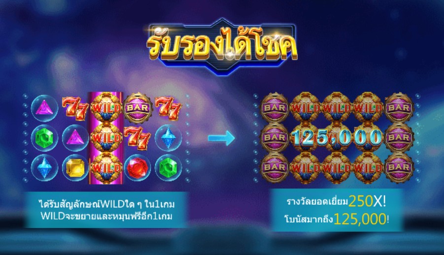 Booming Gems สรุปเกม ASK ME BET : สล็อต PG แตกง่าย