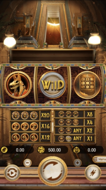 สัญลักษณ์ ในเกม PG ความโกรธเกรี้ยวของอียิปต์
