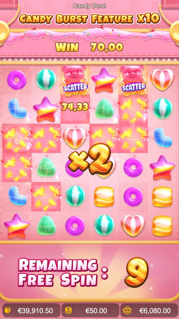 สัญลักษณ์ ในเกม PG ระเบิดลูกอมสมัคร เกมสล็อต PGSLOT