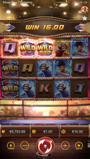 สัญลักษณ์ ในเกม SLOTPG แม่ไม้มวยไทยพาโชค